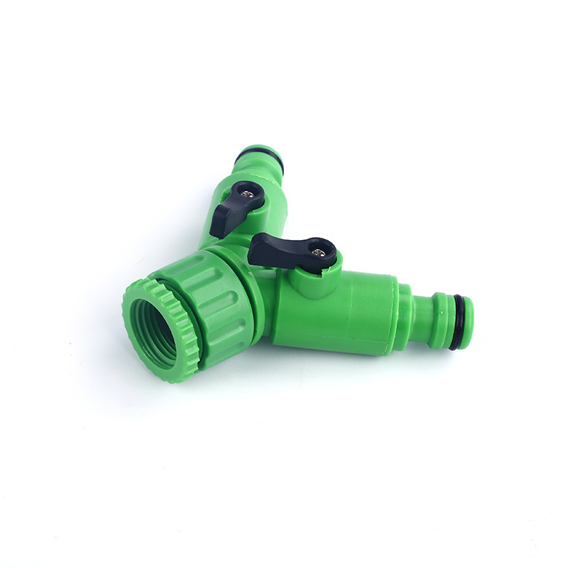 Factory Direct Plastic Garden Hose  Adapter Faucet 3 Way Y Valve Hose Connectors for garden Factory supply of goods