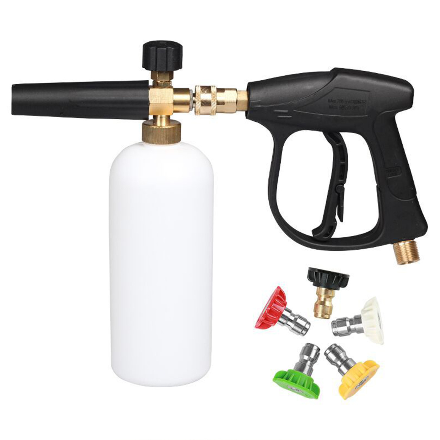 Adjustable Foam Cannon 1 Liter Bottle Snow Foam Lance With 1/4