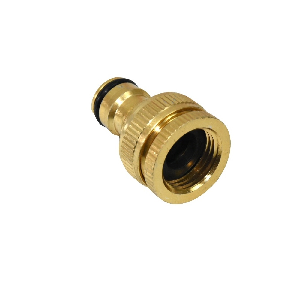 water hose tap adapter '1/2' '3/4'  Brass and Zinc garden hose Universal Faucet Connector Factory supply of goods