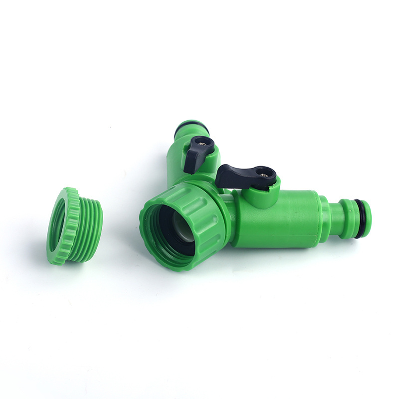 Factory Direct Plastic Garden Hose  Adapter Faucet 3 Way Y Valve Hose Connectors for garden Factory supply of goods