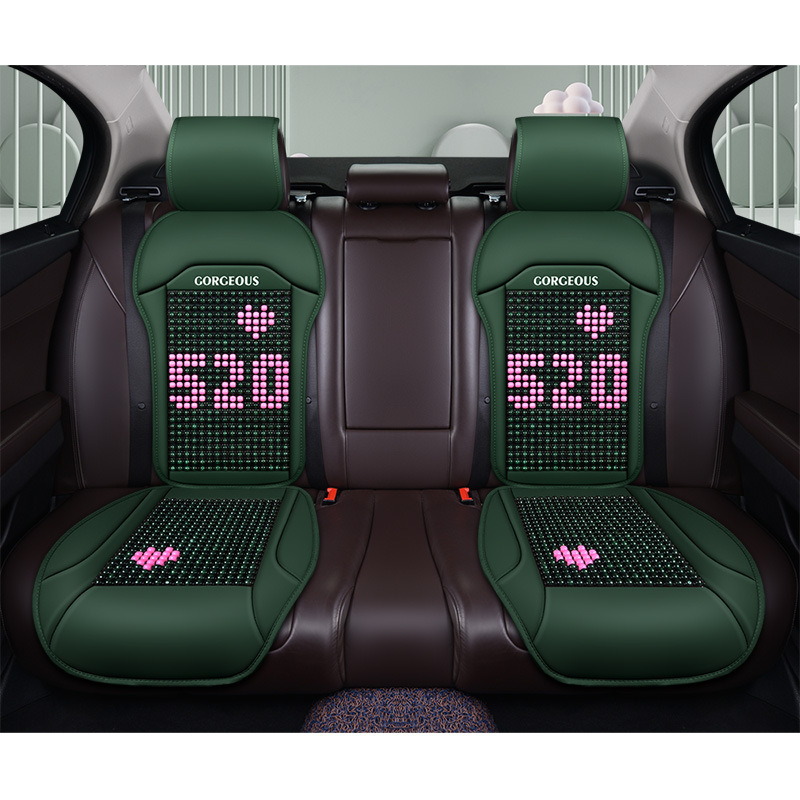 Universal Car Seat Covers Wood Bead Massage Seat Mat Car Auto Truck Office Chair Cooling Seat Cushion Interior Accessories