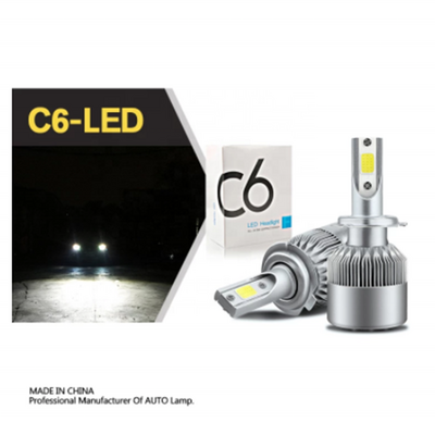 Car Led Headlight Bulbs C6 Single H1 H3 H7 H11 LED Car Lights 880 9005 9006 9012 D2S Auto Headlamps 6500K 72W 12V 7200LM