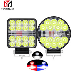 Super Bright 3Inch 48W 26 LED Color Aluminum Led Work Light  24V 12V Spot Led For tractor White Red Blue Light