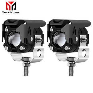 Factory Price M1 Double Color LED 30W Spotlight Motorcycle Headlight Small Steel Cannon 9-30V Moto Indicator Fog Lamp