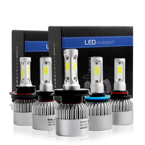 H4 LED H7 H11 H8 9006 HB4 COB S2 Car Headlight 72W 8000LM Auto High Low Beam Bulb All In One Automobile Lamp 6500K