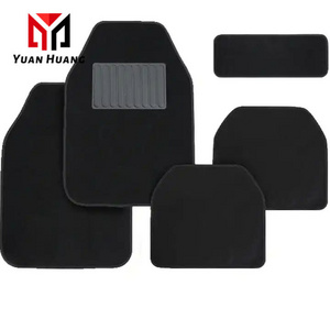 Customize Black Color Full Set Car Floor Mat Non Slip Carpet Car Mat For Universal Decorative Car Floor Mats