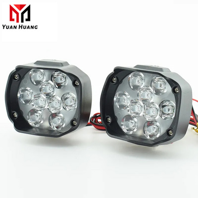 Motorcycle LED Headlight Car Headlamp Scooter Moto Fog Spotlight 12V LED White Motorbike Working Spot Light Head Lamp DRL