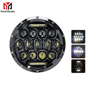 Good high quality Auto Lighting System 75W Round 7 Inch Headlight With White H/L Beam DRL Color LED Headlight For Truck