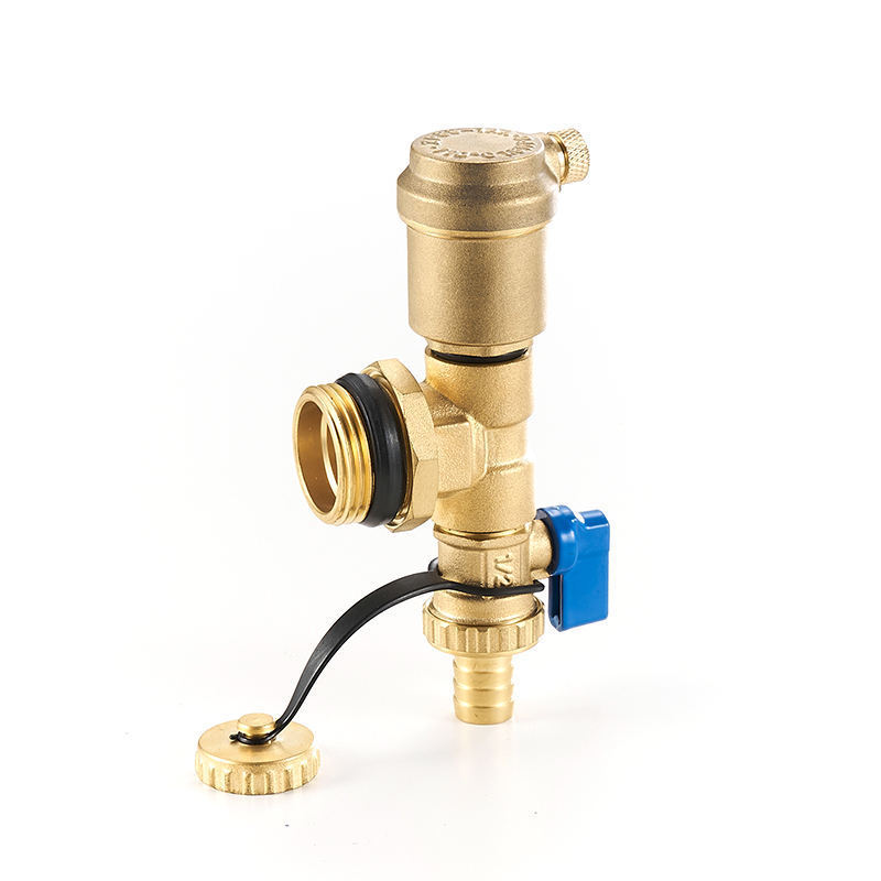 Brass Air Vent Valve Relief Exhaust Valve For Solar Water Heater Floor Heating Water Distributor Accessories Drain Valve