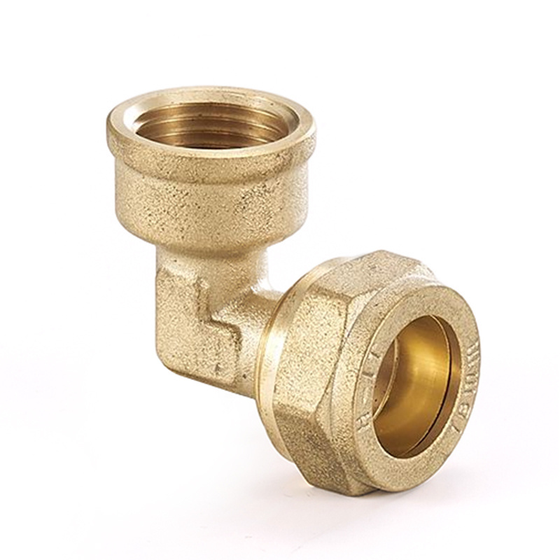 Brass Compression Fitting For Copper Pipe Fittings Female Elbow Compression Fitting