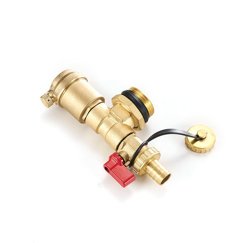 Water Distributor Accessories Brass Drain Valve Automatic Air Vent Valve Brass Valve For Floor Heating System