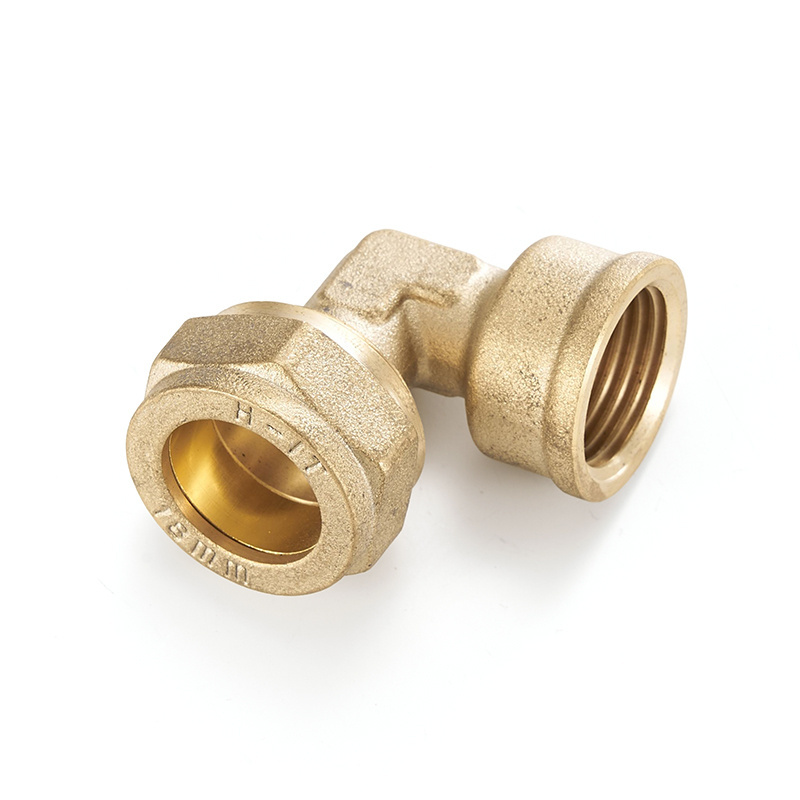 Brass Compression Fitting For Copper Pipe Fittings Female Elbow Compression Fitting