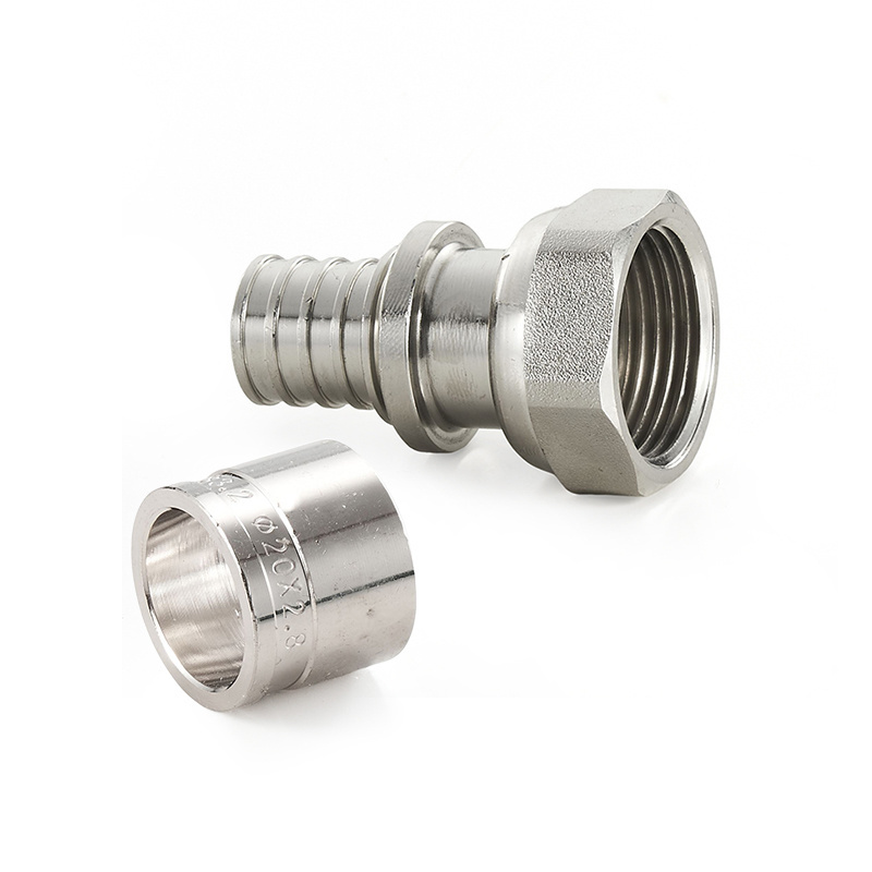 Sliding Internal Tooth Elbow Brass Sliding Sleeve Fittings Female Straight Swivel Aluminium-plastic Pipe Fittings