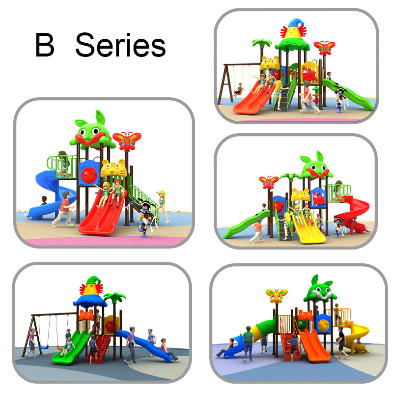 Amusement Park Children Game System Outdoor Adventure Playground Equipment kids outdoor swing and slide