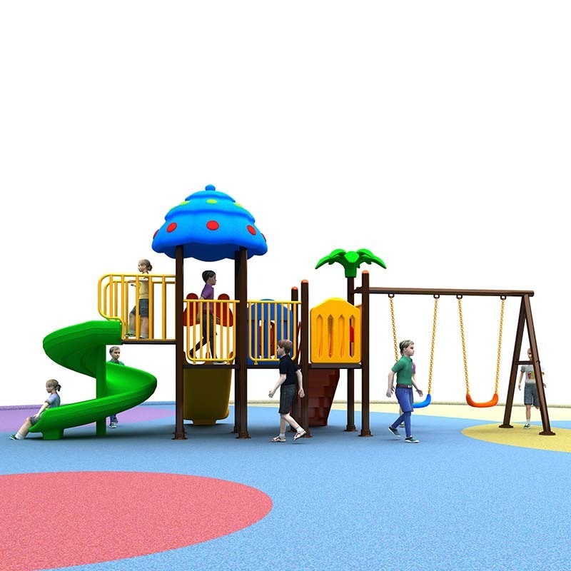 Amusement Park Children Game System Outdoor Adventure Playground Equipment kids outdoor swing and slide