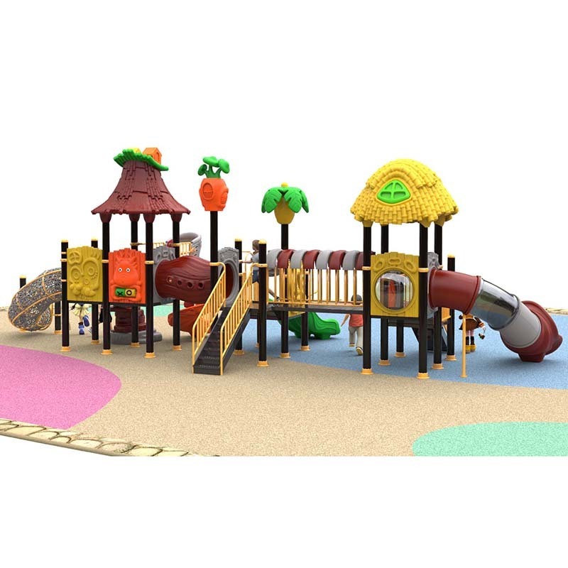 Commercial soft play patio swings play equipment outdoor playground plastic playground tube metal playground slide