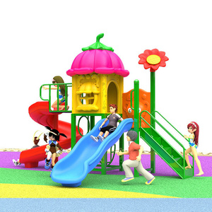 Swing Toddler Children Play Ground Outdoor Playground Kids Plastic Slide Swing Set For Amusement Park