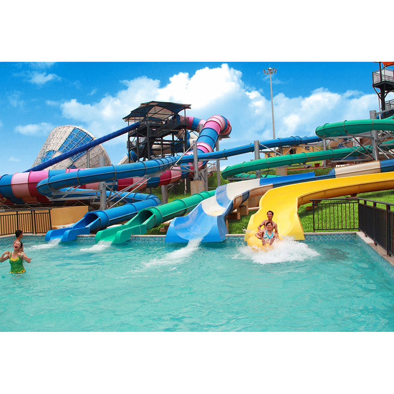 Factory Direct Selling Commercial Swimming Pool Fiberglass Pipe Water Park Slides For Sale