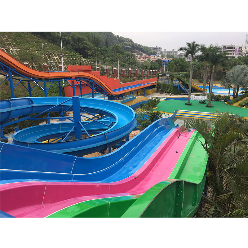 Factory Direct Selling Commercial Swimming Pool Fiberglass Pipe Water Park Slides For Sale