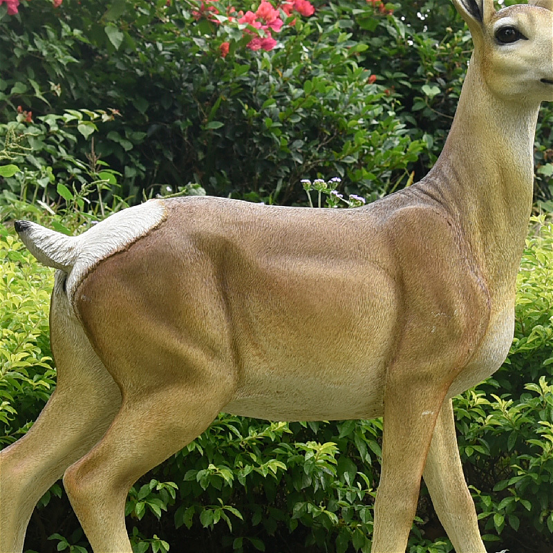 Zoo Life-Size Antelope Activities Prop Animal Sculpture Waterproof Animatronic Resin Animals For Sale