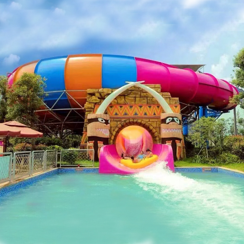 Hot Fiberglass Water Spiral Slides ,Theme Water Park Equipment For Sale