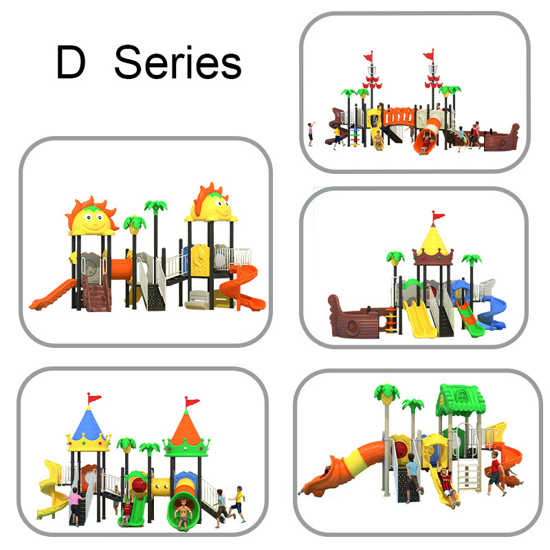 Commercial amusement park child play games and Custom preschool playground with slide for children