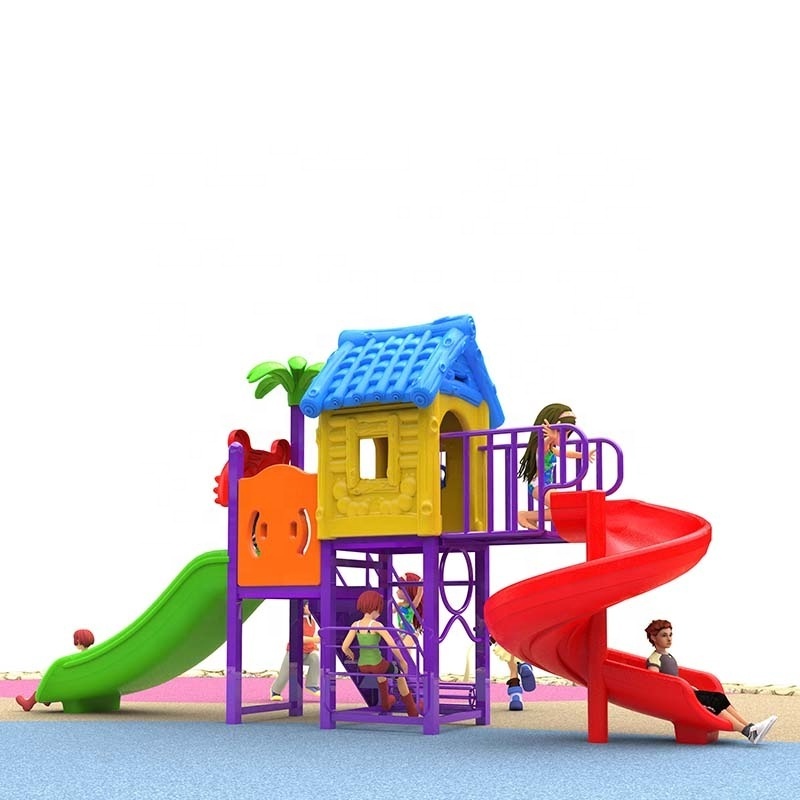 New Design kids outdoor playground items amusement park equipment plastic slide for children