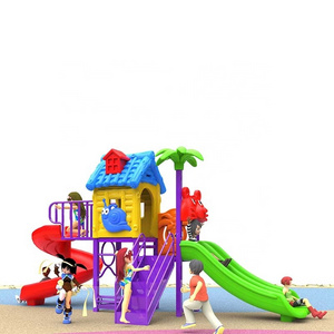 New Design kids outdoor playground items amusement park equipment plastic slide for children