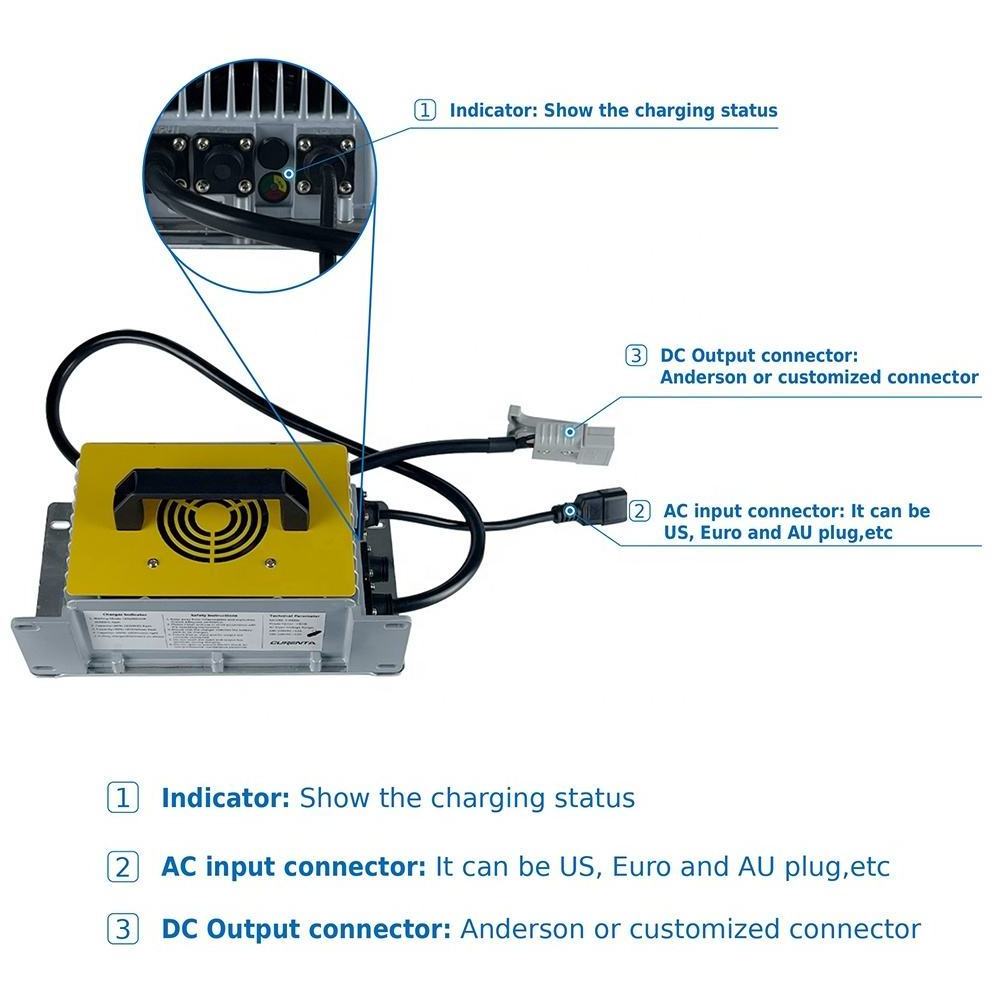 High Power battery charger 12v 24v 36v 48v 60v 72v Waterproof  Lithium battery charger