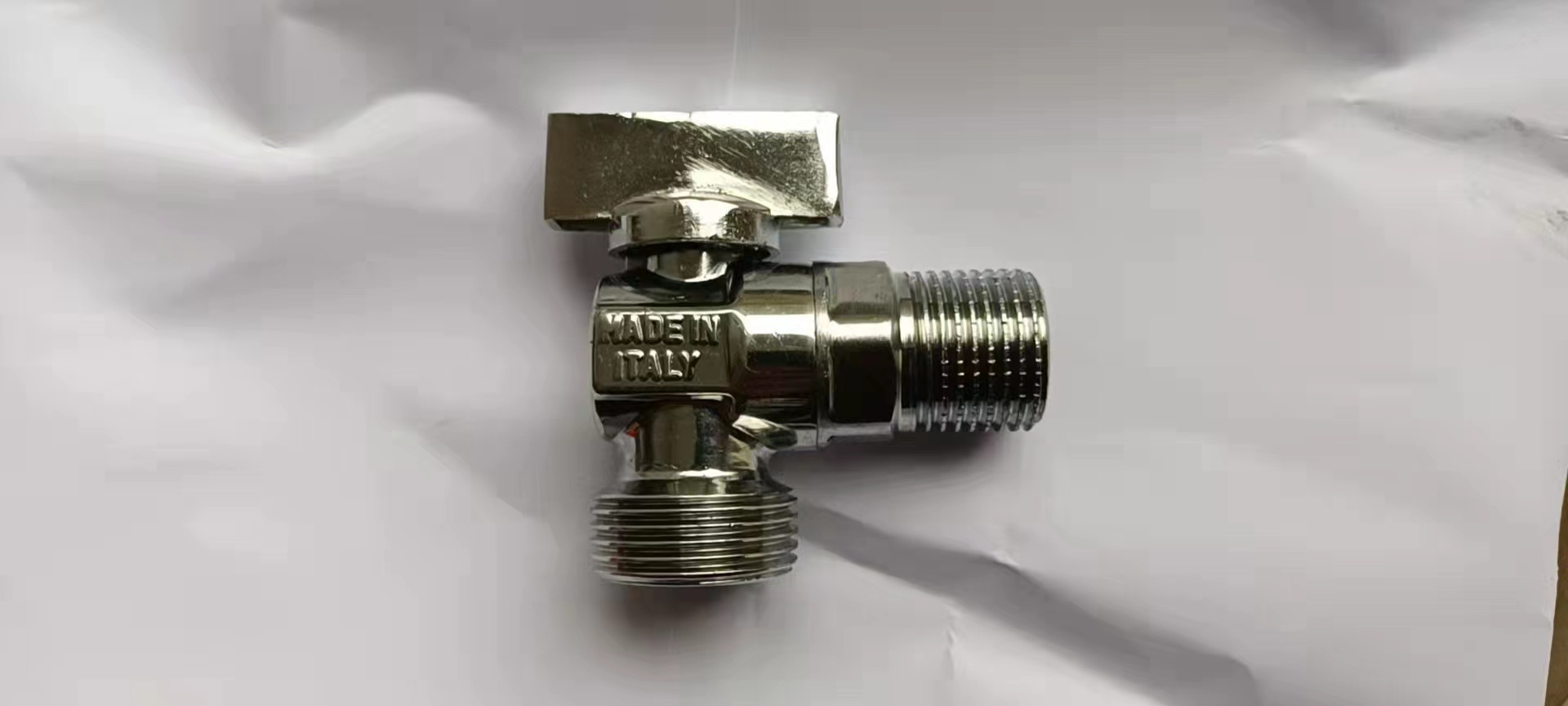 Nickel Plated Hose Connection Angle Brass Gas Valve(Male)