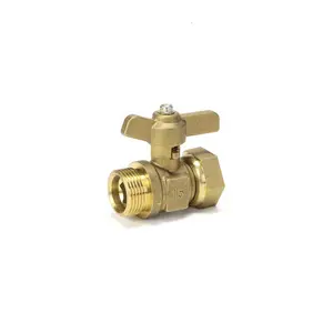 High quality Factory price brass cross fitting pex emergency shut off valve gas