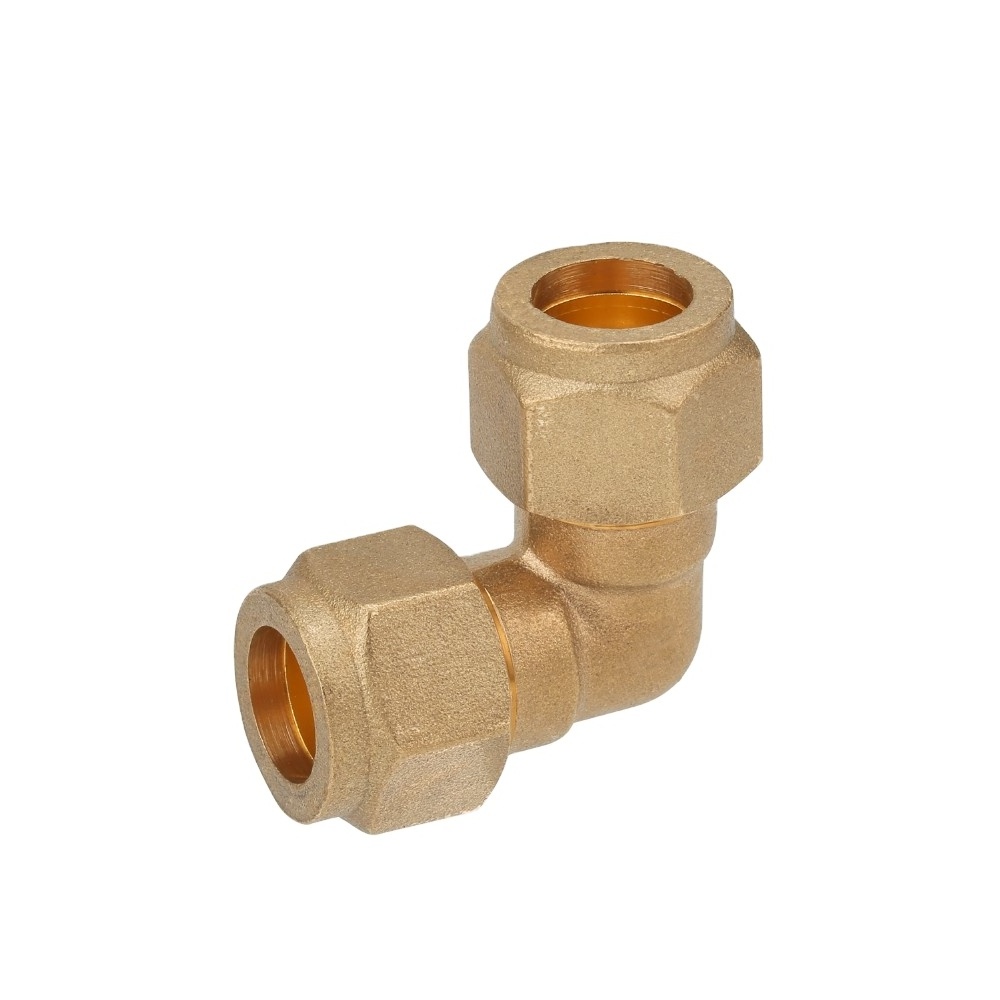 Yuhuan brass fitting compression fitting elbow 90 degree pipe fitting tube fitting