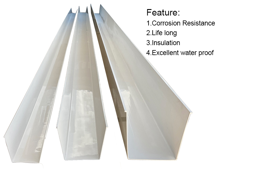 PVC Fittings Plastic Building Material PVC Roof Rain Gutter