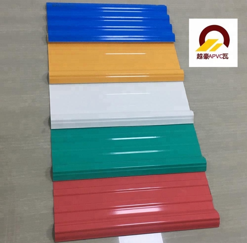 1.5mm roofing material/interlocking roof shingles/low price plastic APVC roof tile