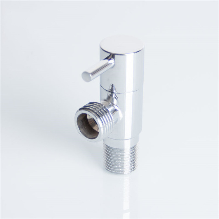 Bathroom Chromed Brass Angle Stop Valve 1/2