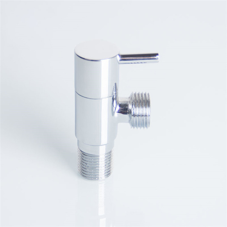 Bathroom Chromed Brass Angle Stop Valve 1/2