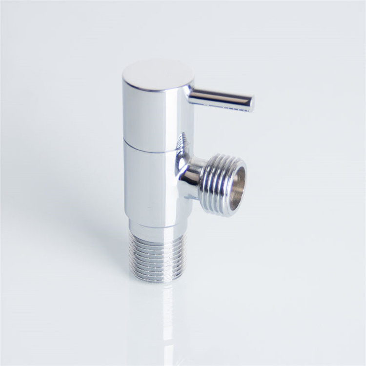 Bathroom Chromed Brass Angle Stop Valve 1/2