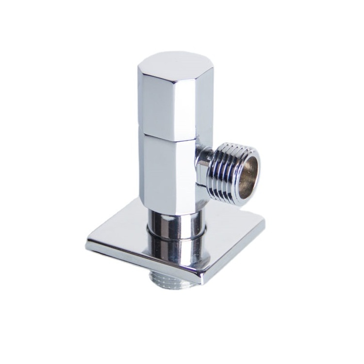 1 2 Inch Bathroom Kitchen Angle Stop Valve Polished And Chromed Corner Valve