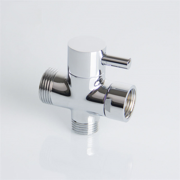 3 Ways Quick Open Shower Dispensing Diverter Water Brass Angle Valve Bathroom Toilet Angle Valve