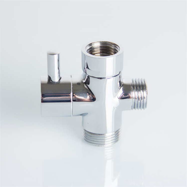 3 Ways Quick Open Shower Dispensing Diverter Water Brass Angle Valve Bathroom Toilet Angle Valve