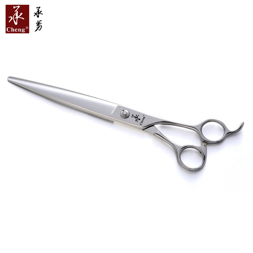 MK-70Q Professional long curved 440C CNC pet grooming scissors pet cutting shears CHENG YONGHE