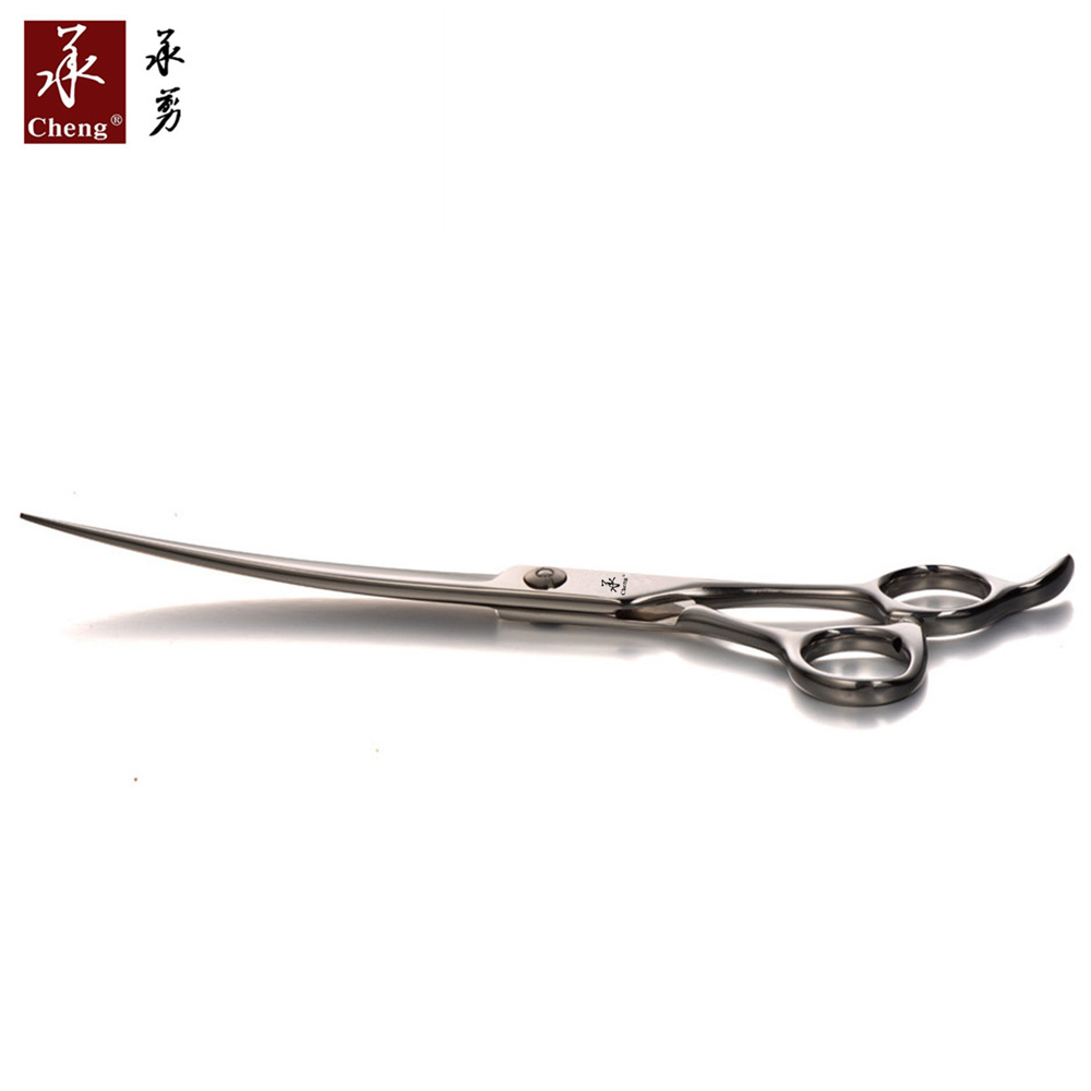 MK-70Q Professional long curved 440C CNC pet grooming scissors pet cutting shears CHENG YONGHE