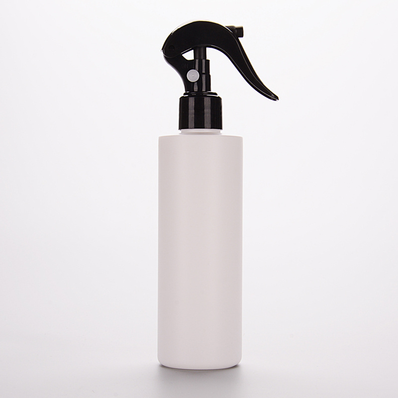 250ml HDPE Container Cylinder Flat Shoulder Lotion Cream shampoo and conditioner bottles With Disc Top Cap