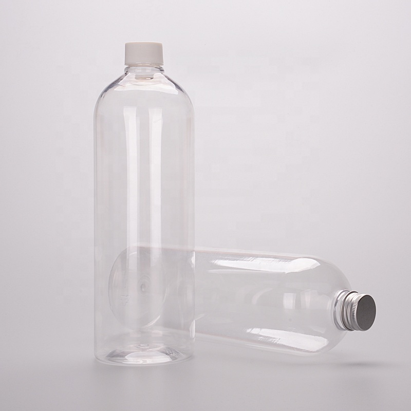 Promotion plastic juice bottles 1 litre PET Mineral Water Bottles empty plastic bottle for beverage juice packaging