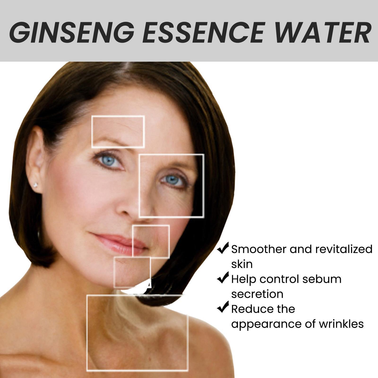 Ginseng essence water desalinates fine lines moisturizes and repairs skin dullness brightens skin tone and anti wrinkle essence