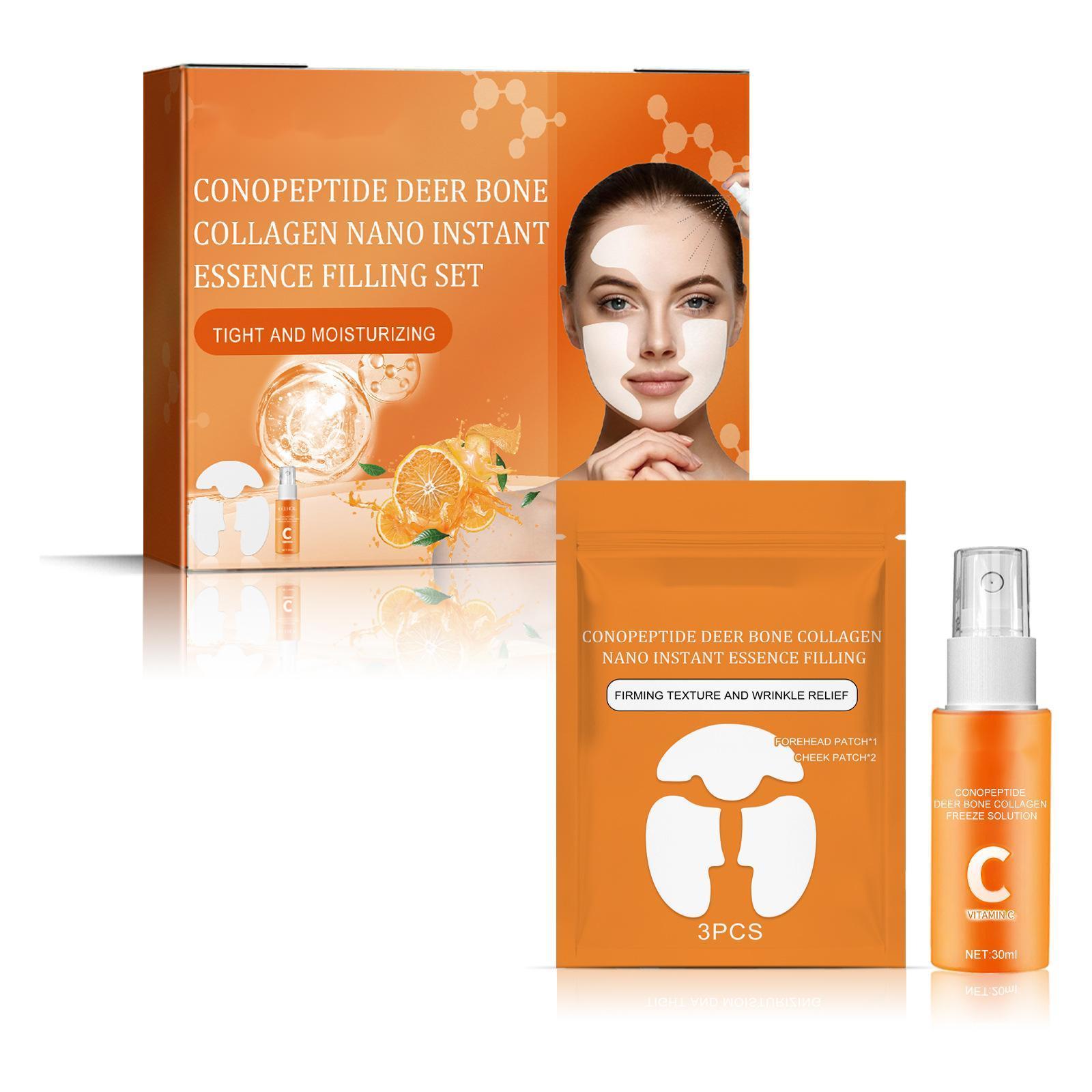 Conotide Deer Collagen Essence set reduces wrinkles, anti-aging, moisturizes and tightens facial skin