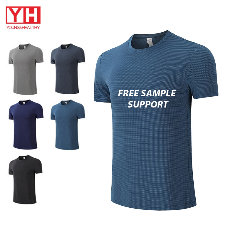 Sportswear Custom Activewear Tshirt Gym Polyester T Shirt Custom Workout Clothes Free Sample Compression Short Sleeve T Shirt