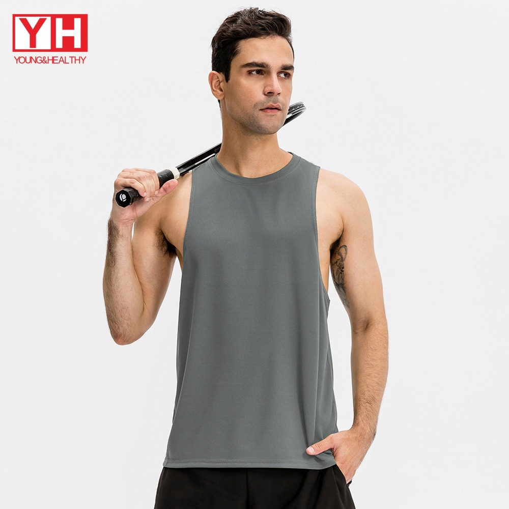 OEM  Breathe Sports Fit Soft  Tank Top For Men 100% Polyester Quick Dry Sportswear Summer Sleeveless Gym Vest