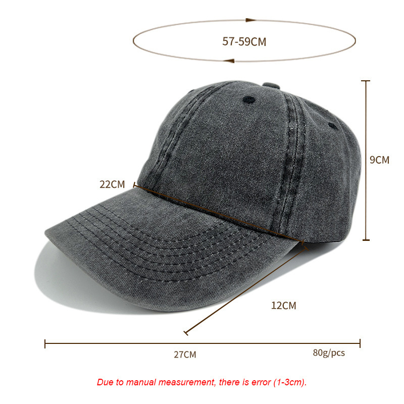 Custom Baseball Caps Logo Vintage Plain Dad Cap For Man High Quality Wholesale 100% Cotton Washed Embroidered Baseball Cap Hat