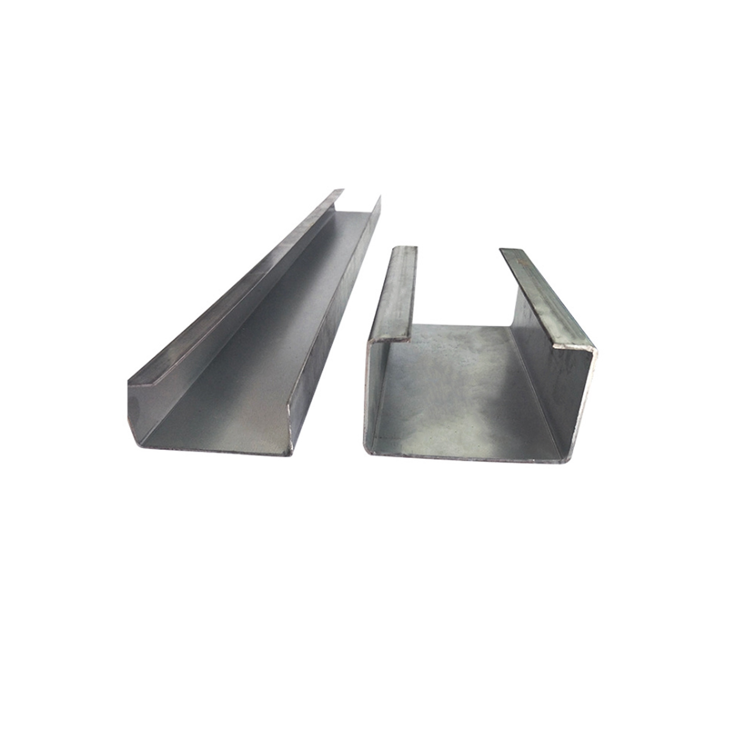 Q235/Q345 /SS400 50-400mm Ms hot rolled cold formed steel profile channel U / C section shaped steel channels purlins price